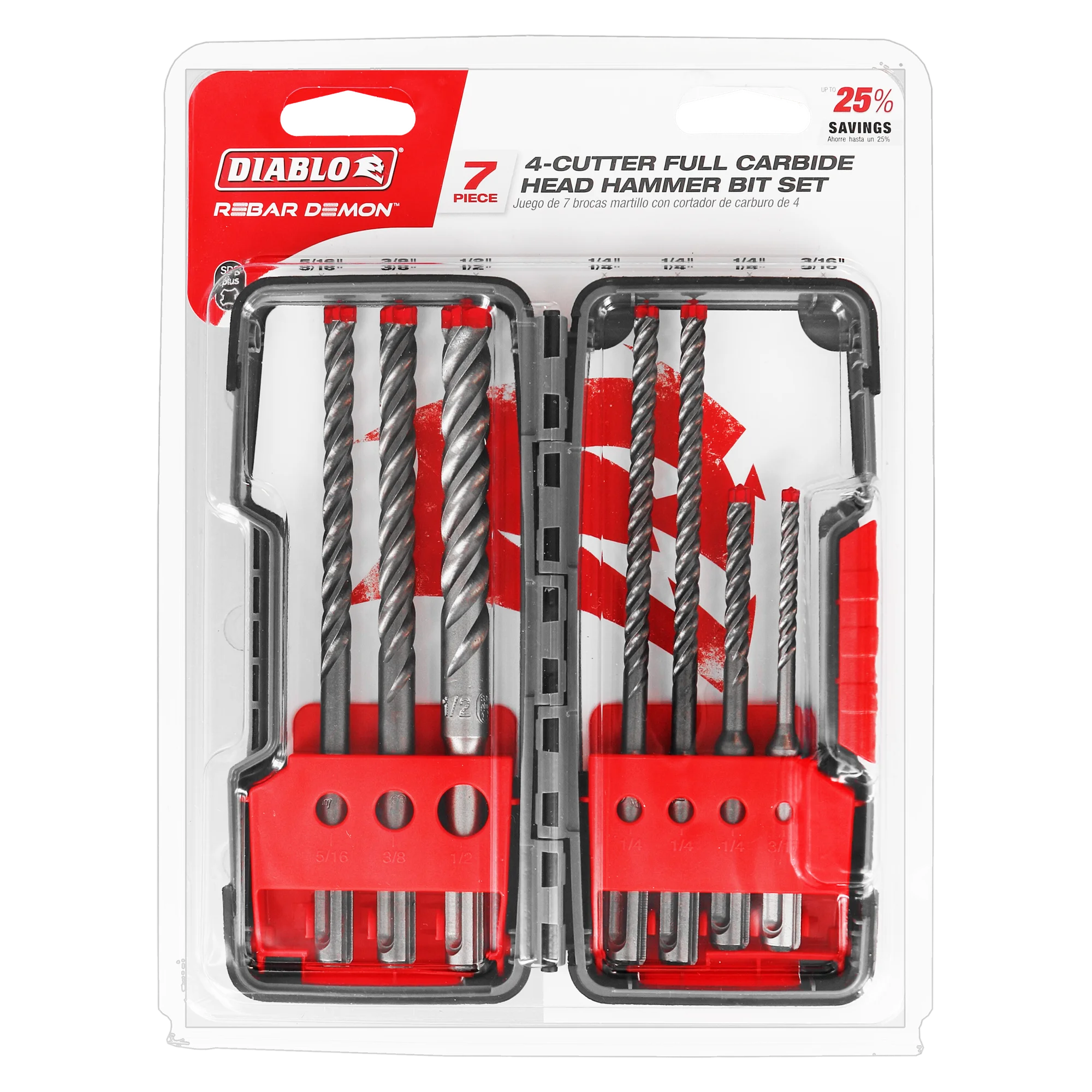 DIABLO DMAPL9920-S7 SDS+ 7PC HAMMER DRIL